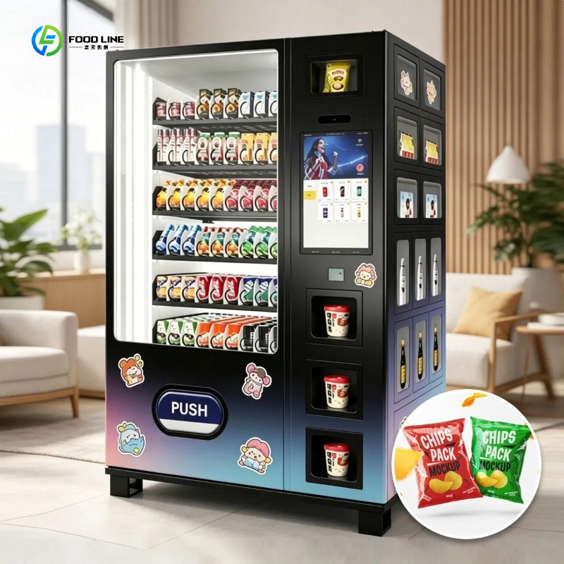 ホット販売 24 時間大容量スナック自動販売機冷たい飲み物自動販売機フロリダ州カスタマイズされました