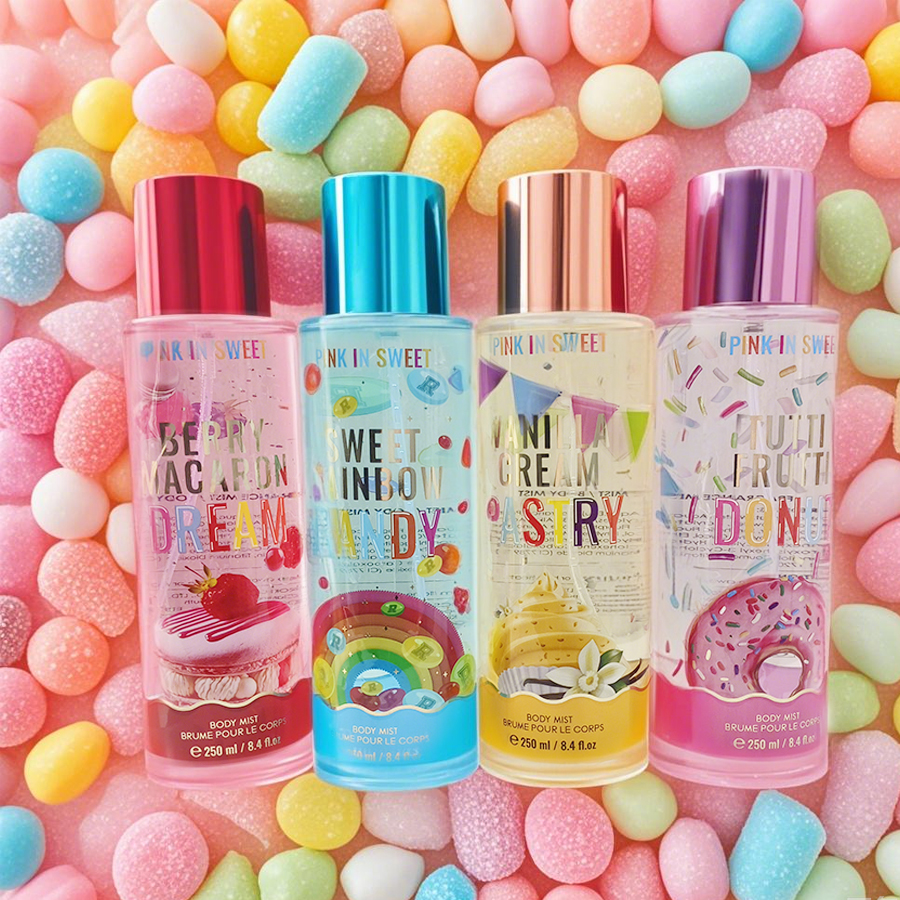 女性用ボディミスト4本セット 250ML 8.4FL.OZ グルマンフレグランス ボディ用