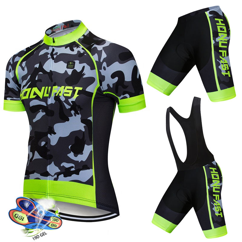 サイクリングジャージ 2022 新迷彩サイクリング服夏半袖 MTB サイクリングシャツ男性チームバイクジャージ Ropa デ Ciclismo