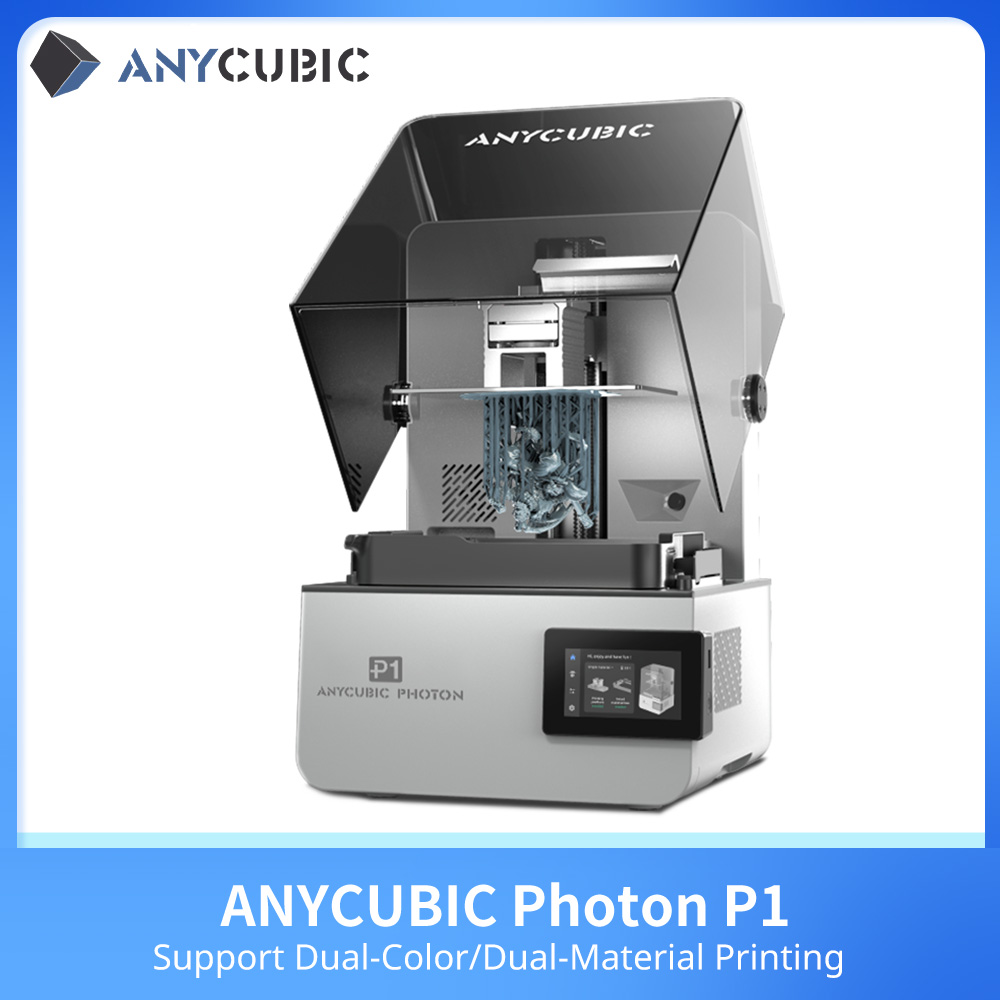 ANYCUBIC Photon P1 樹脂 3D プリンタ高精度 LCD スクリーンサポートデュアルカラーデュアルマテリアル高度な印刷プロフェッショナル向け