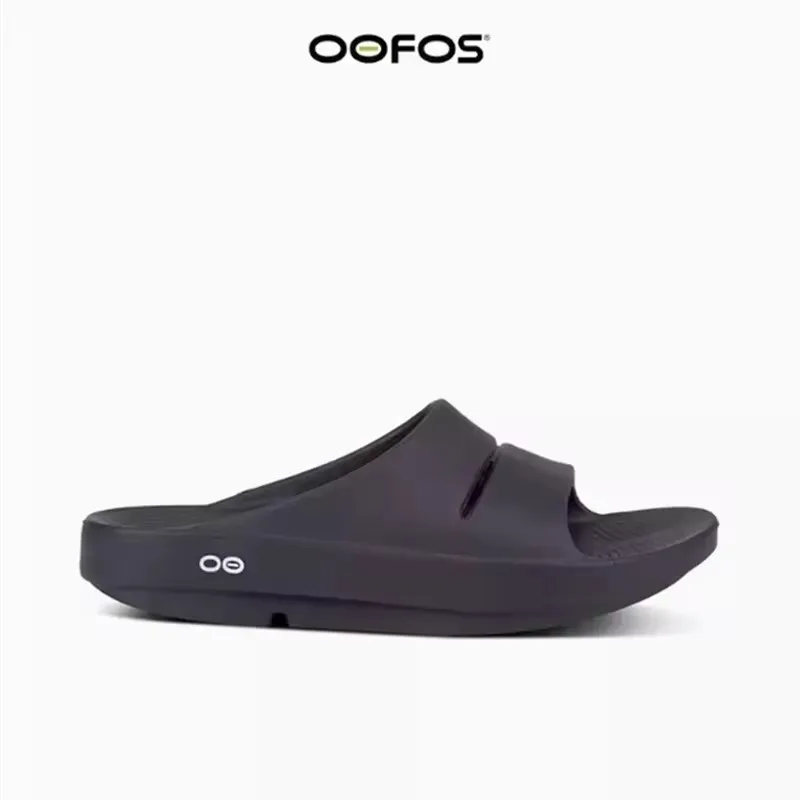 OOFOS オリジナルサンダル - 軽量リカバリーシューズスリッパメンズレディースソフトボトム屋内ホームスライドサンダルライトビーチシューズ