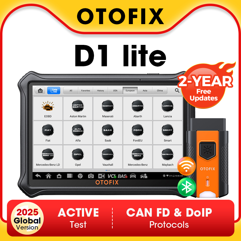 OTOFIX D1 Lite 双方向スキャンツール 全システム自動車診断スキャナ FCA SGW CANFD DOIP OBD2 スキャナ 2 年アップデート