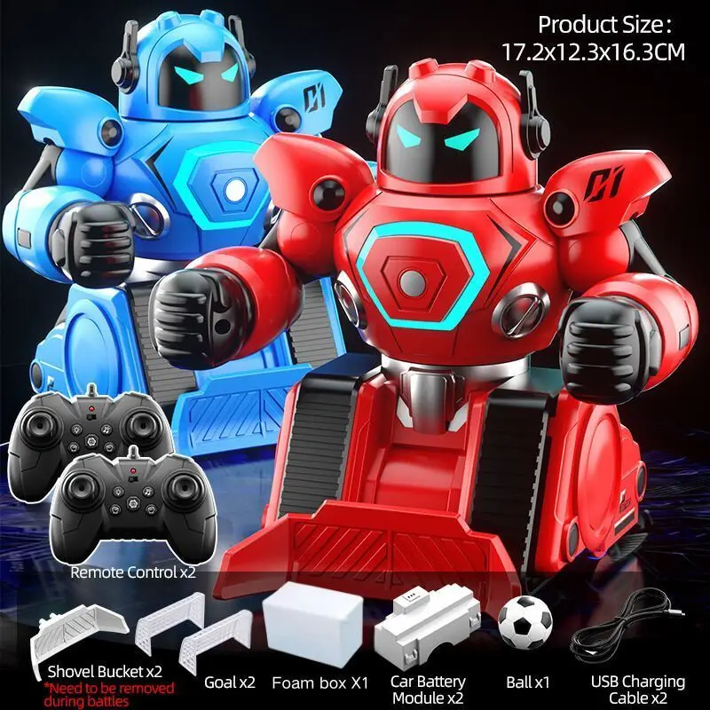 RC ロボットバトルボクシングサッカーロボット親子ゲームリモートコントロールロボット 2.4 グラム戦闘ロボット RC 男の子のおもちゃ Gif