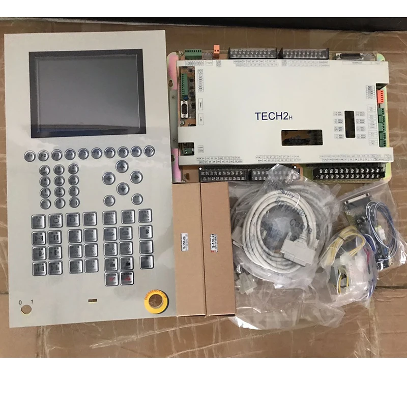 Techmation TECH2 PLC コントローラー – 成形機用 8 インチ HMI パネル制御システム (在庫あり)
