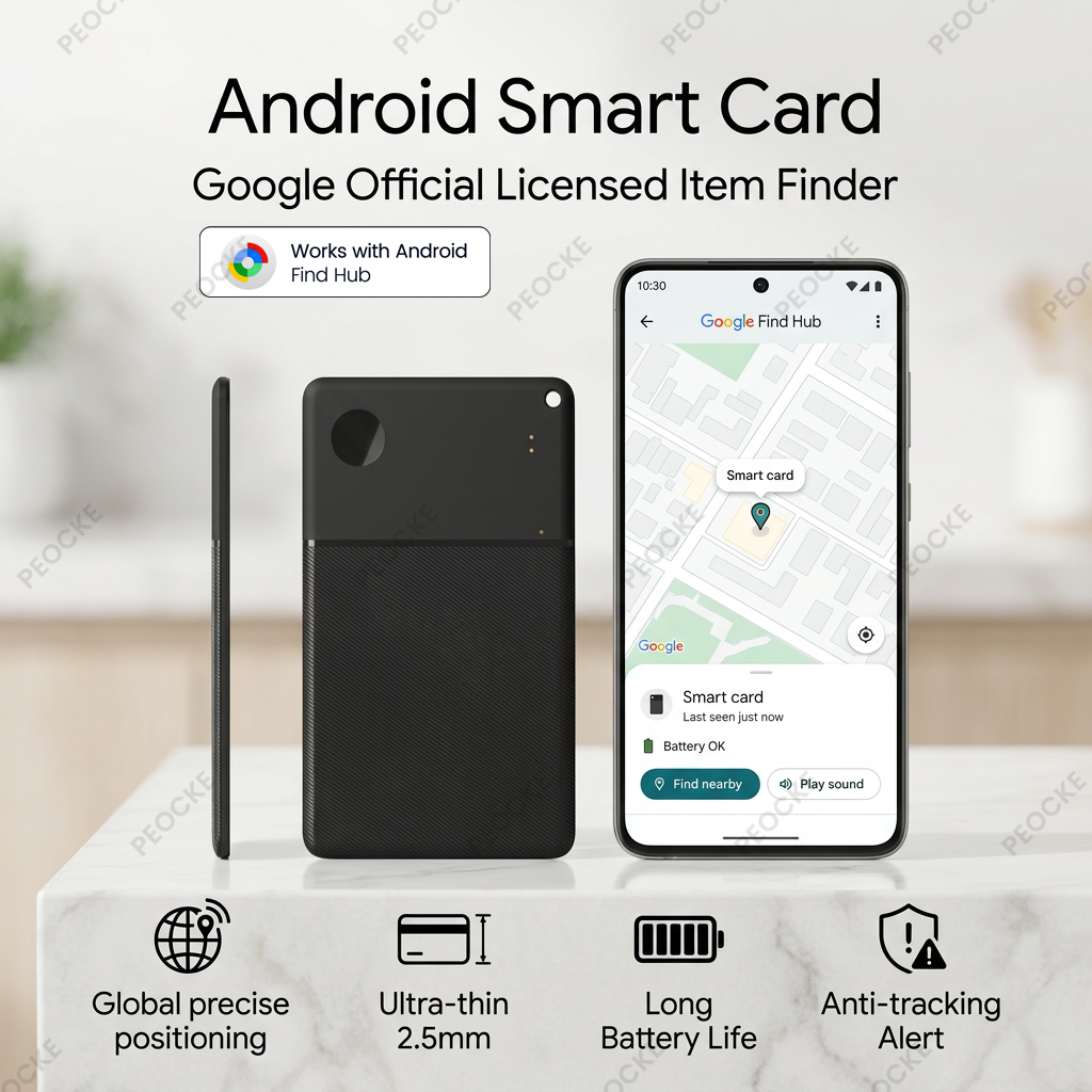 Android ウォレット トラッカー カード スマート ロケーション タグ Google Find Hub と互換性あり 紛失防止 GPS トラッカー キー ファインダー 荷物 ペット バッグ