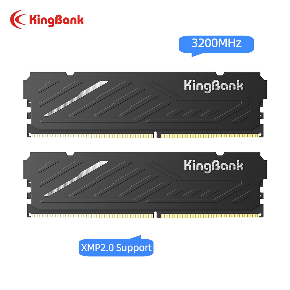 KingBank DDR4 8GB 16GB 3200MHz Intel メモリモジュール XMP2.0 デスクトップゲーミングメモリ RAM デュアルチャンネル PCマザーボード 288ピン