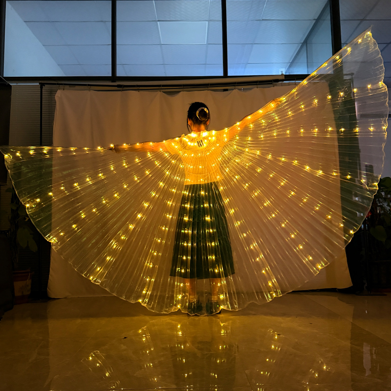 発光蝶の羽ナイトショー蛍光ダンスウェアパフォーマンス LED 羽女の子女性プロの衣装アクセサリー