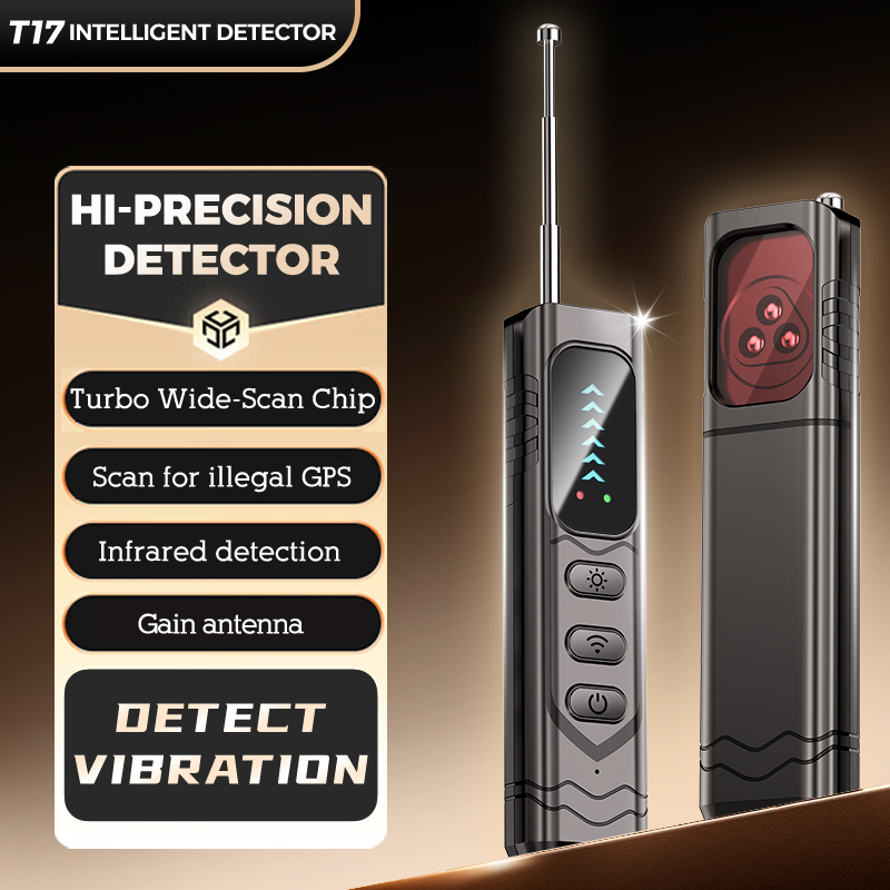 隠しスパイカメラ検出器アップグレードされた T17 アンチスパイガジェット GPS トラッカーファインダーバグ検出器ワイヤレス RF 信号赤外線スキャナー