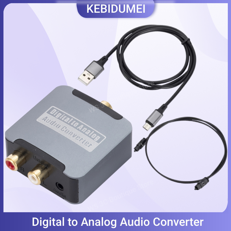 デジタル - アナログ コンバーター DAC オーディオ オプティカル Toslink SPDIF 同軸入力から L/R RCA 3.5mm ジャック ヘッドフォン アンプ出力
