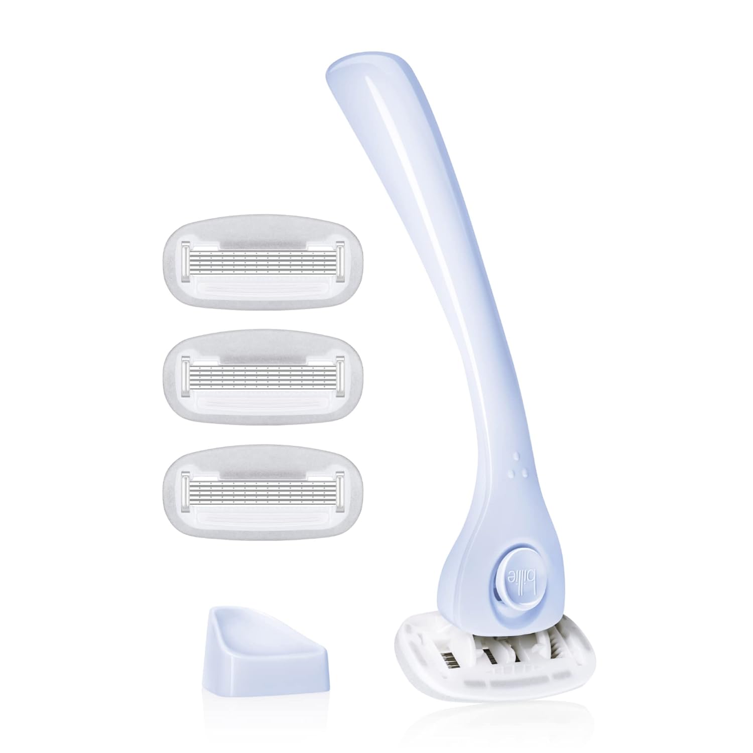 女性用シェービング キット: Razor 4 リフィル マグネット ホルダー - スムーズな深剃り