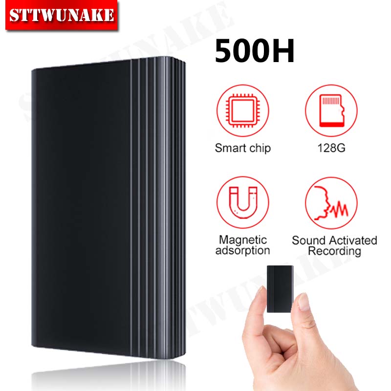 500時間録音可能 ミニ音声起動レコーダー 内蔵マグネット 小型デジタル音声録音装置 サウンドディクタフォン STTWUNAKE