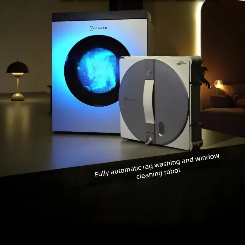 新品 ECOVACS WINBOT W3 自動ガラス拭き、水拭き、水拭き、家庭用基地局クリーニングクロス