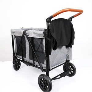 Prodigy Kids Deluxe 4-in-1 ベビーカー：軽量コットン製、持ち運び可能、折りたたみ式ステンレススチールフレーム、耐荷重20kg。