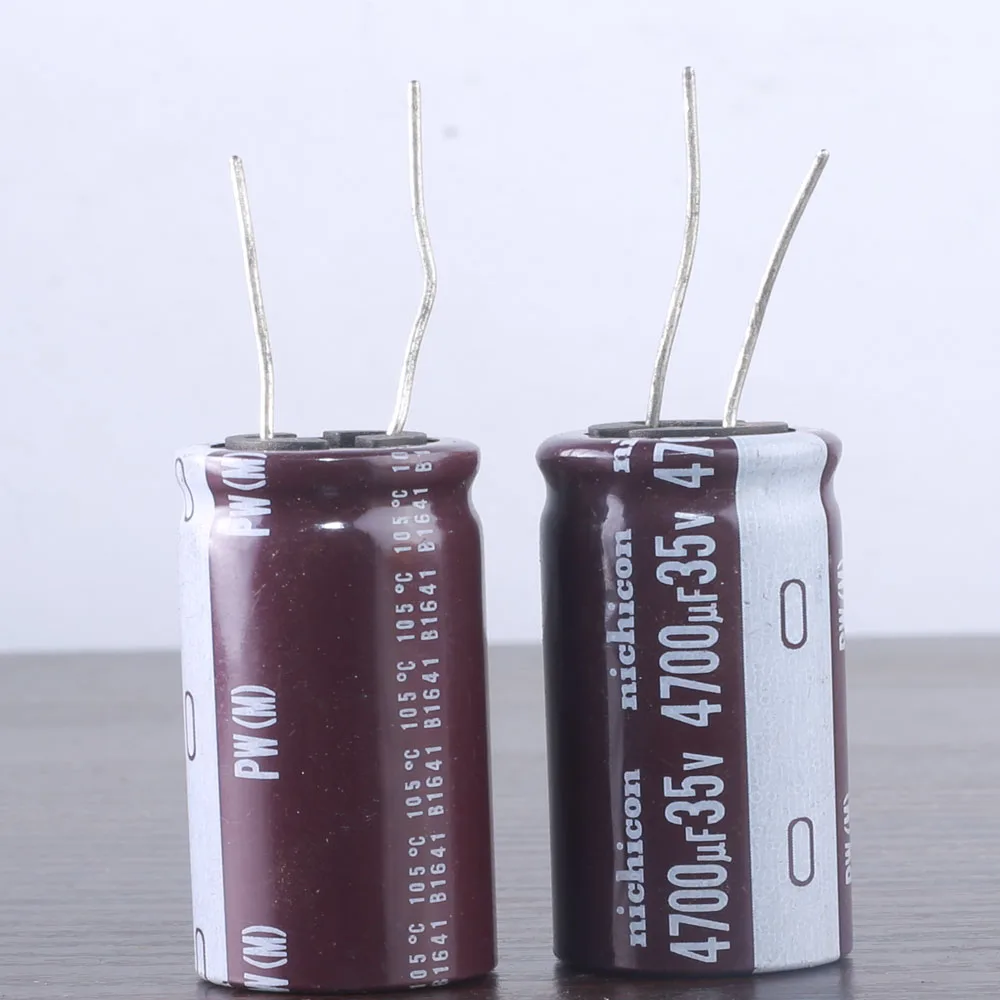 5 個ニチコン PW 35V4700UF 18X40MM 電解コンデンサ 35V 4700UF 高周波長寿命