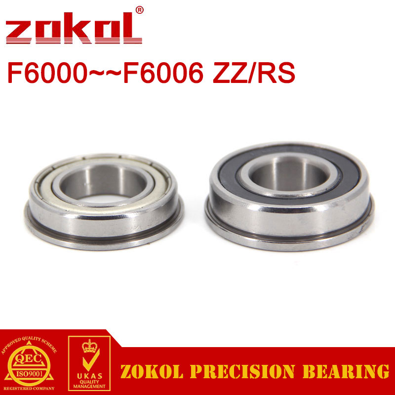 1/50 ピース/ロット F6000/6001/6002/6003/6004/6005/6006 ZZ 2RS フランジ深溝玉軸受 ZOKOL