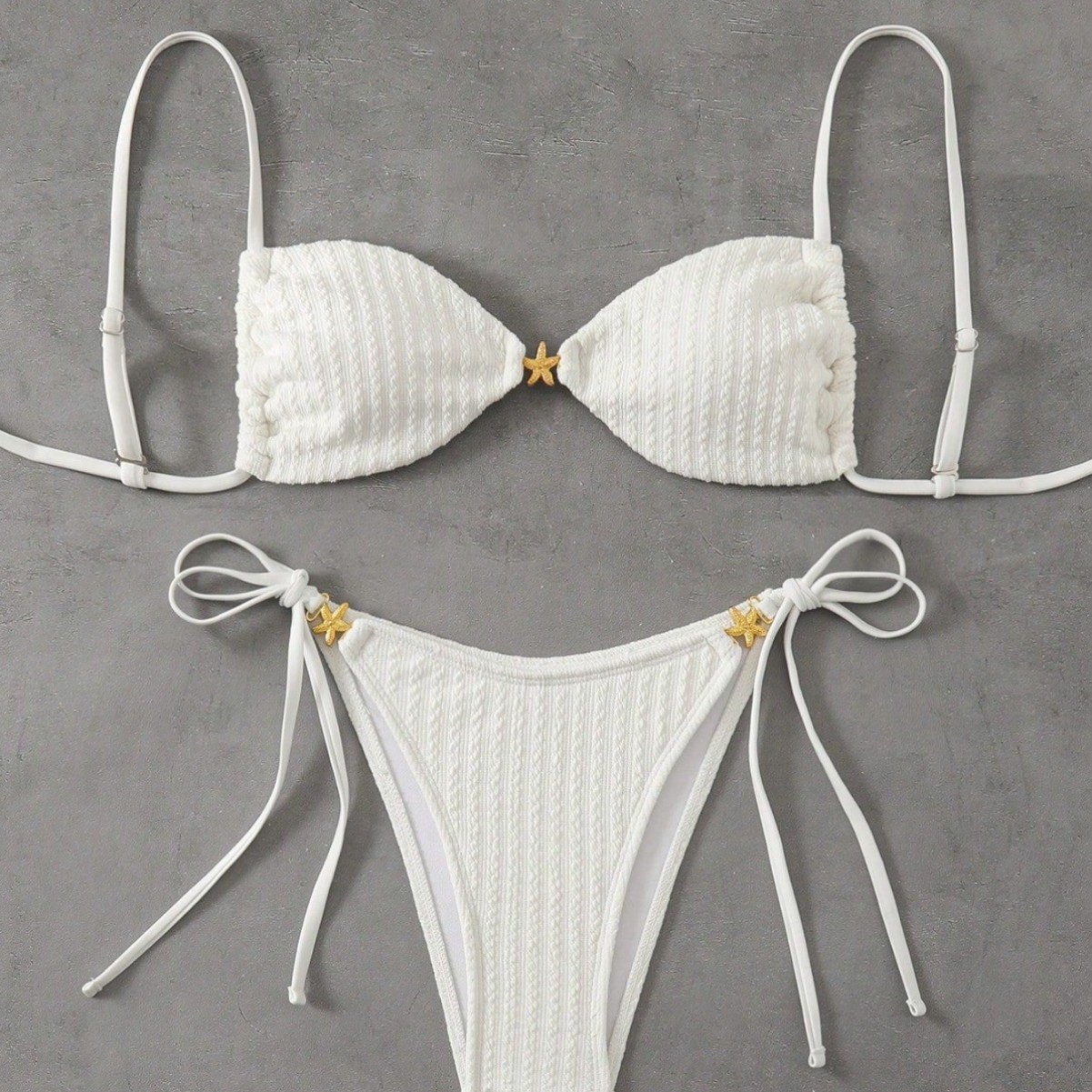 固体スプリット水着女性 2 ピース三角包帯ハイカット Tバックビキニプッシュアップ夏の新しいセクシーな水着ビーチウェア