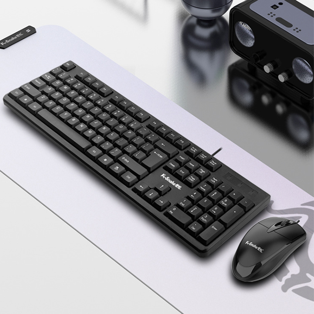 1 個有線 USB キーボードとマウスセットコンピュータラップトップビジネスオフィスゲームキーボードとマウスセットに適した