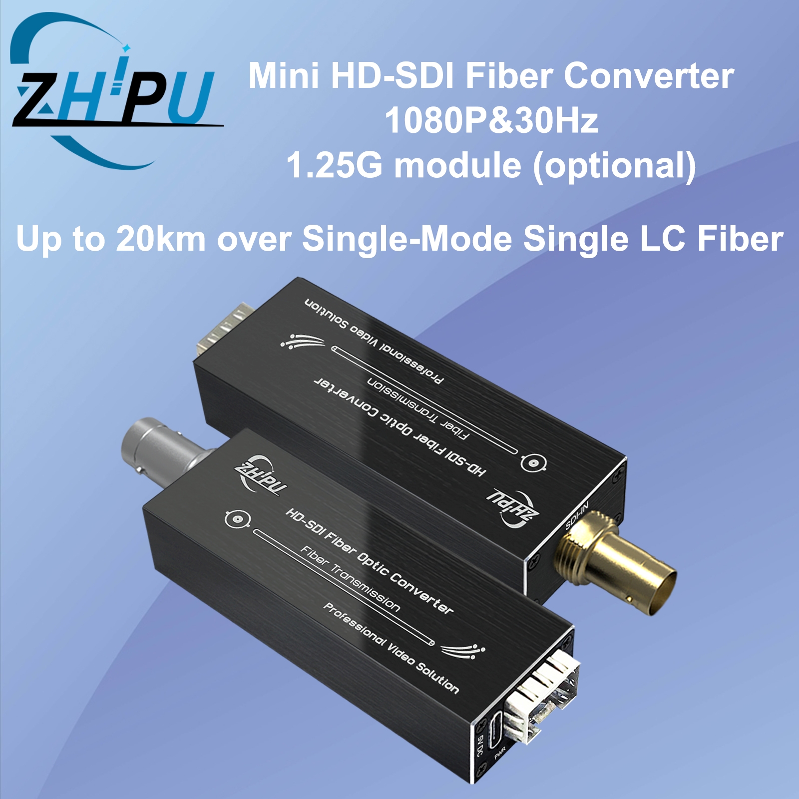 HD/3G-SDI ファイバーコンバーター/エクステンダー、1080P