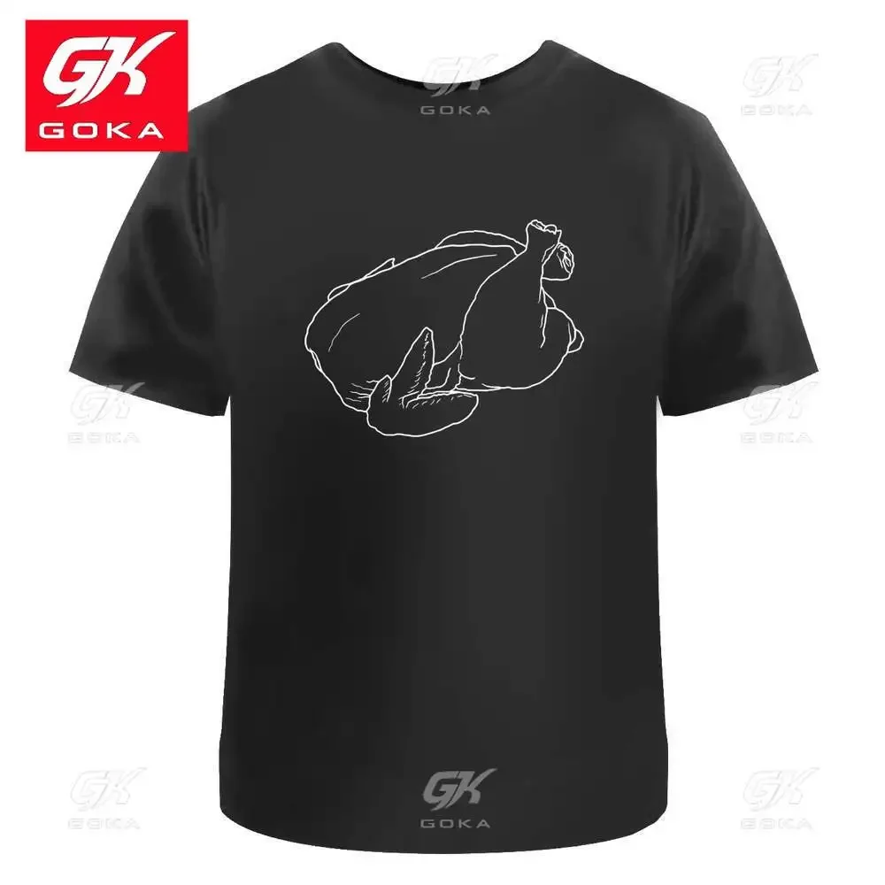 生チキンメンズレディースコットン Tシャツグラフィック服半袖ヴィンテージトップスプリント Y2K 服クラシックユニセックス Tシャツ