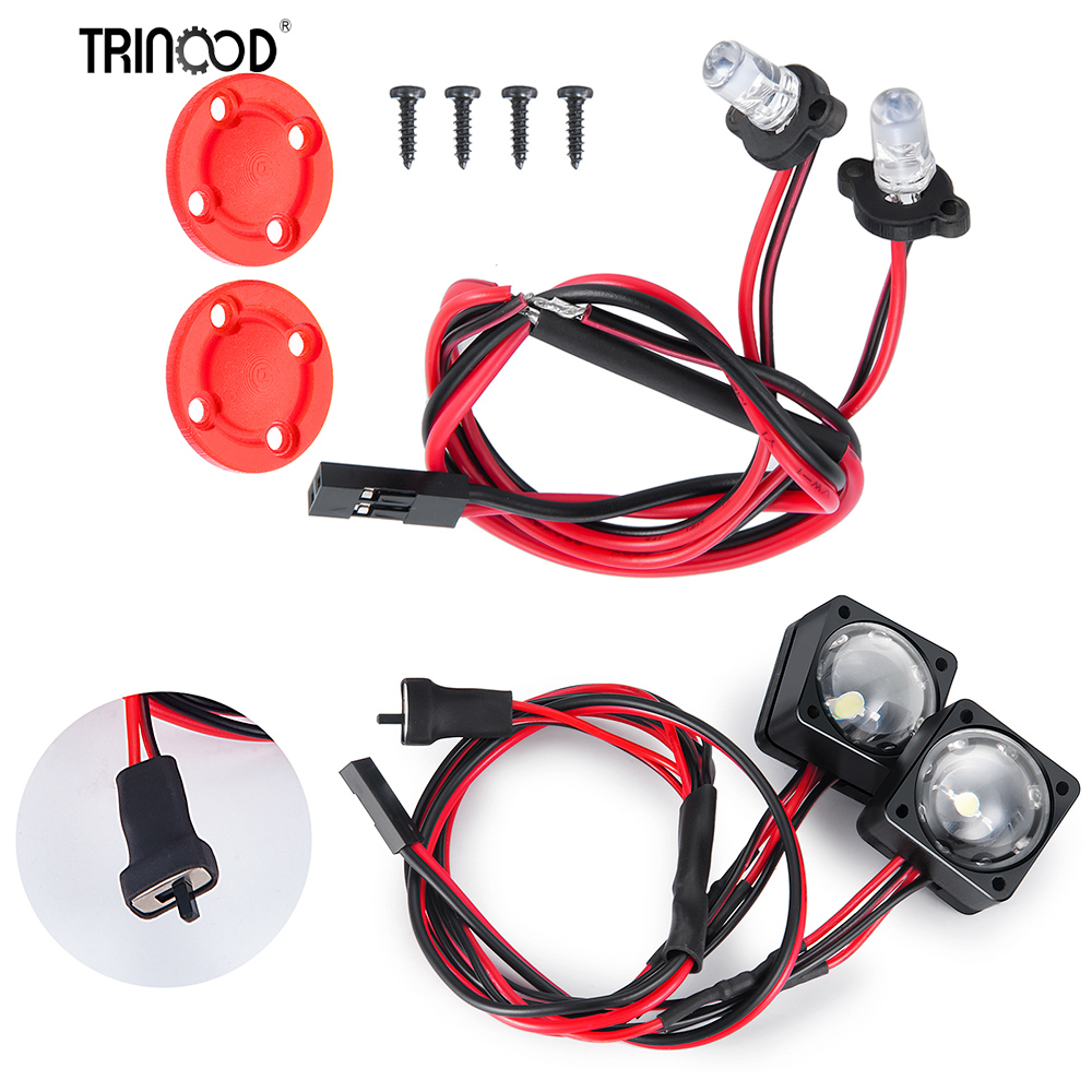 TRINOOD RC カーエンジェルアイズ LED ライトブルーホワイト/レッドヘッドライトテールライト VP VS4-10 フェニックス VPS09007 1/10 アップグレードパーツ