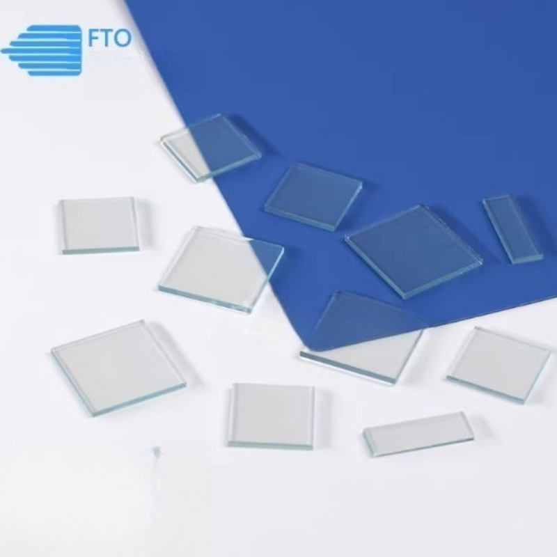FTO 導電性基板、厚さ 2.2mm、6-8ohm、100x100mm、輸入 FTO、色素感受性ペロブスカイト実験。