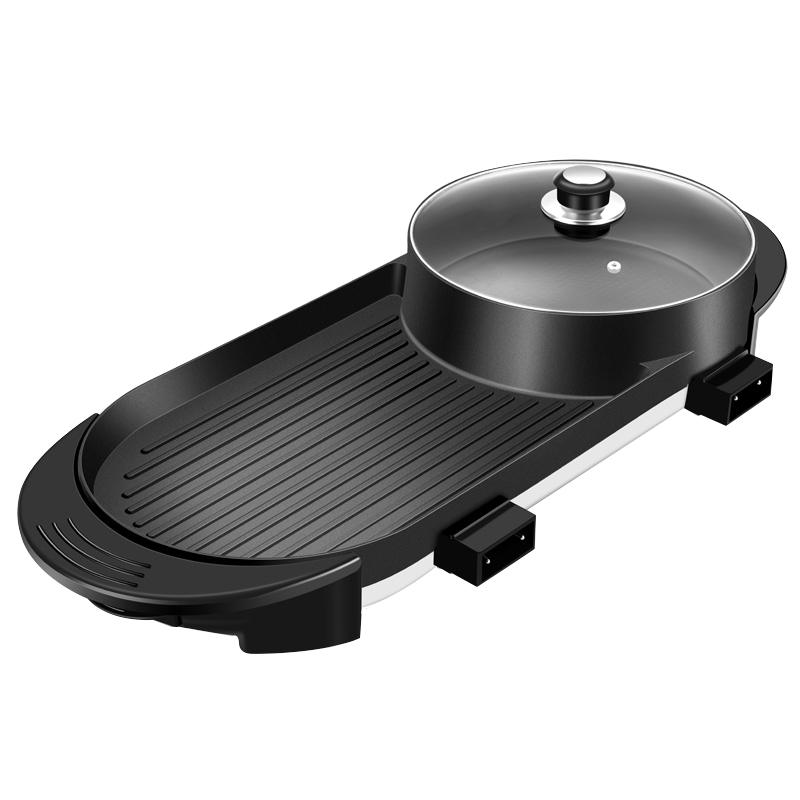 2200W パワー韓国式無煙バーベキュー電気グリル