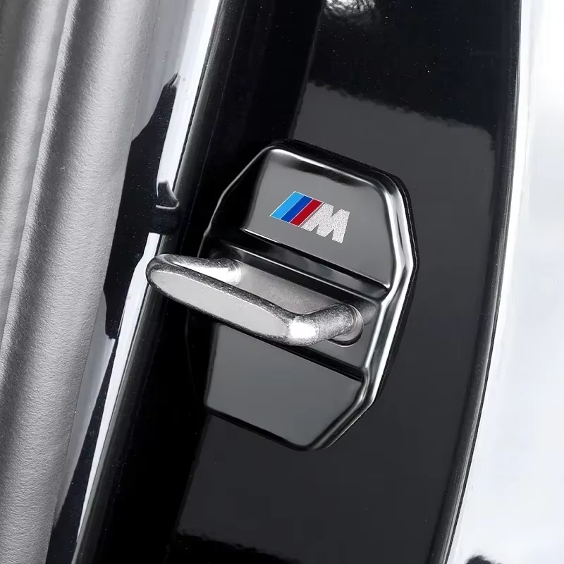 4 個車のドアロックカバー炭素繊維 Stikcer ケースカーアクセサリー Bmw E46 E90 E60 F10 E39 F30 E36 F20 E87 E90 E70 E91 E30