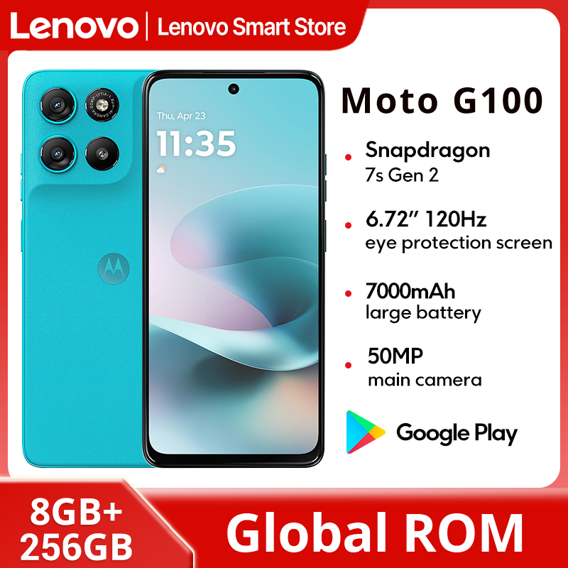 Motorola Moto G100 スマートフォン 5G グローバル ROM 6.72 インチ FHD 120Hz ディスプレイ Snapdragon 7s Gen 2 IP64 7000mAh 50MP カメラ携帯電話