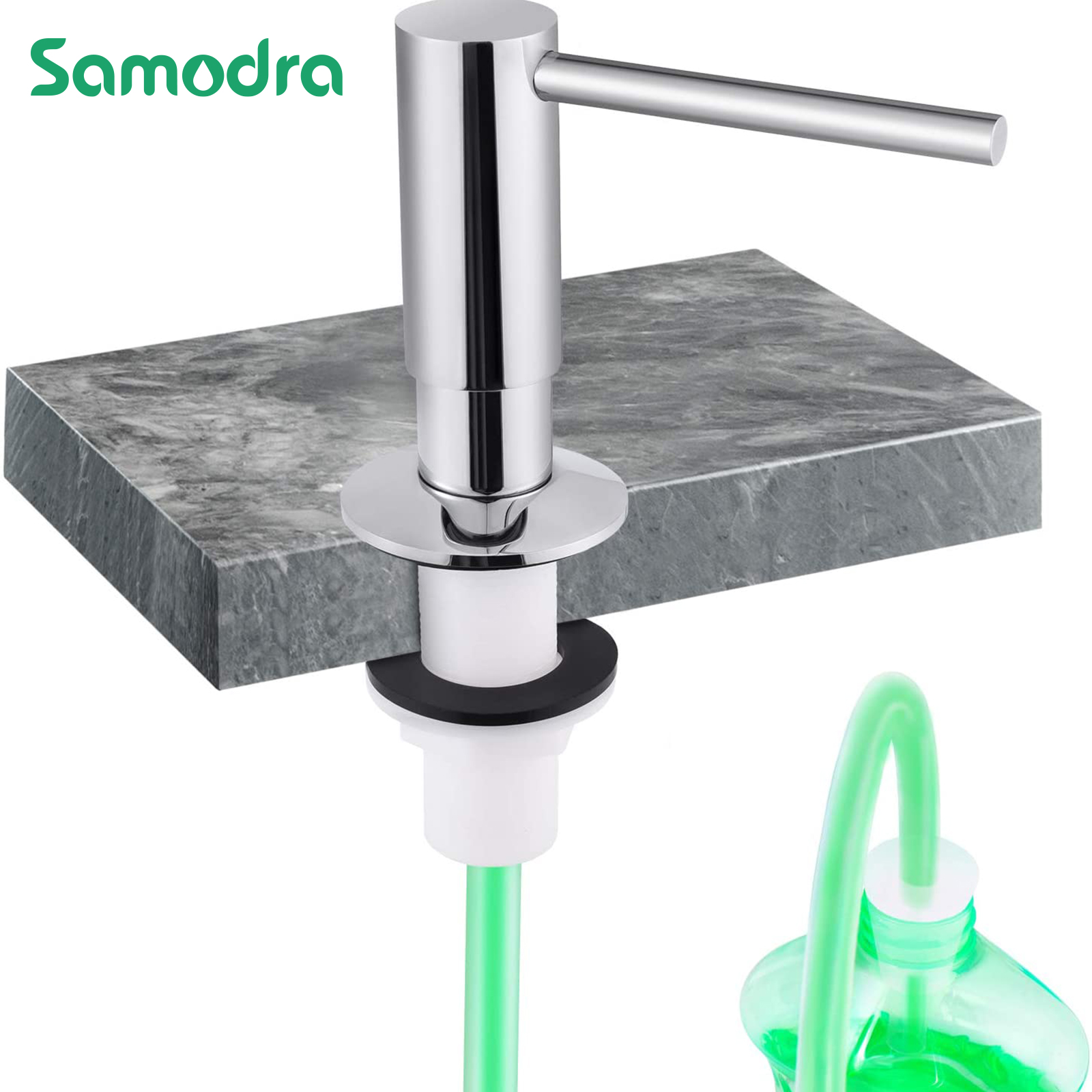 Samodra 真鍮ソープディスペンサー延長チューブキットキッチンアクセサリー浴室金属内蔵液体石鹸洗剤ディスペンサー