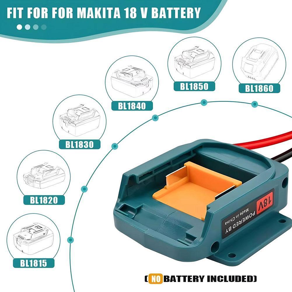 車の緊急電源 DIY アダプタ自動車 12AWG 6FT イグナイタージャンプスターターマキタ用 Dewalt 18V リチウムイオンバッテリー L0F3