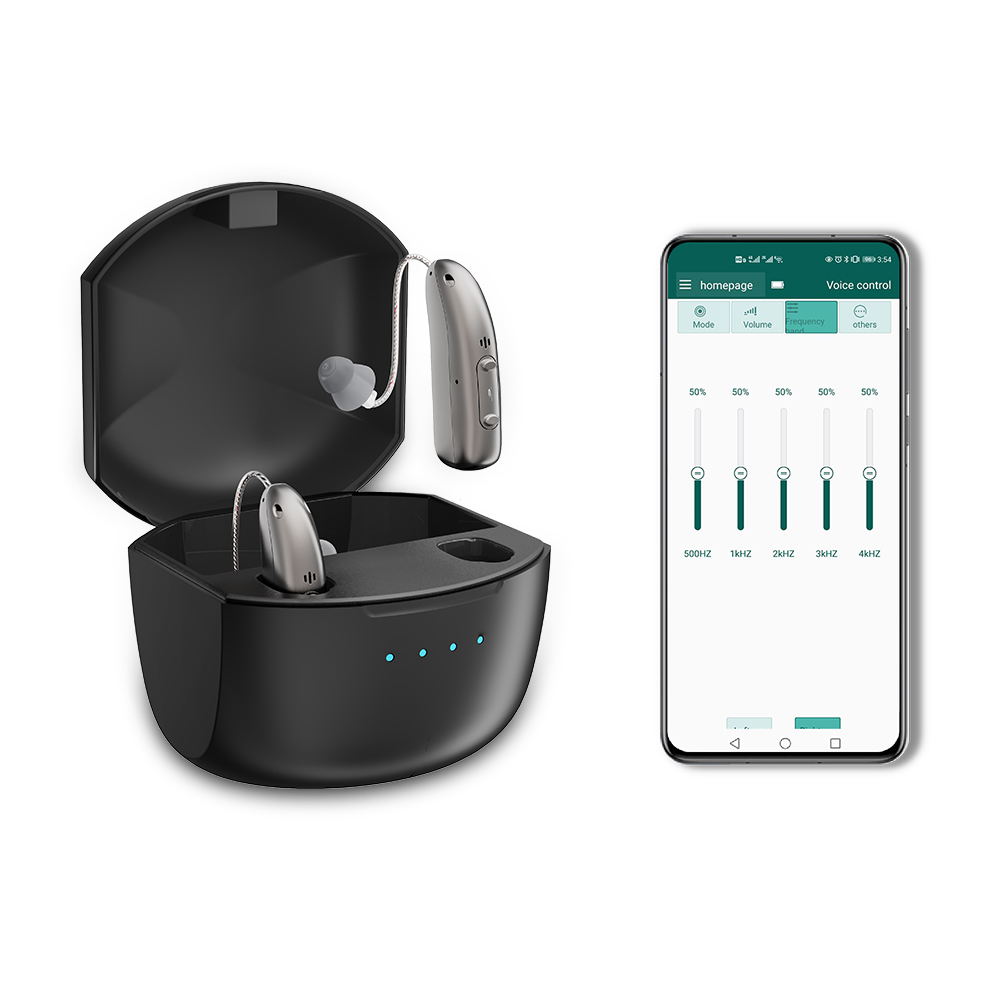 充電式デジタル BTE 補聴器調節可能なボリューム聴覚障害者ミニサウンドアンプポータブル高齢者補聴器
