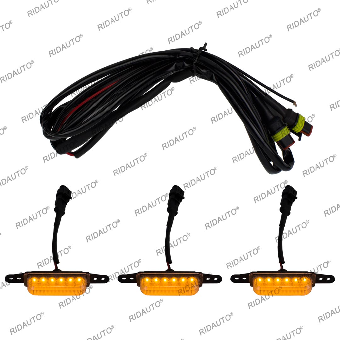 アンバーイエローホワイト LED ラプターライトフィット HMT アフターマーケットラプターグリル次世代フォードレンジャー 2022 2023 2024 DIY DRL ランプ