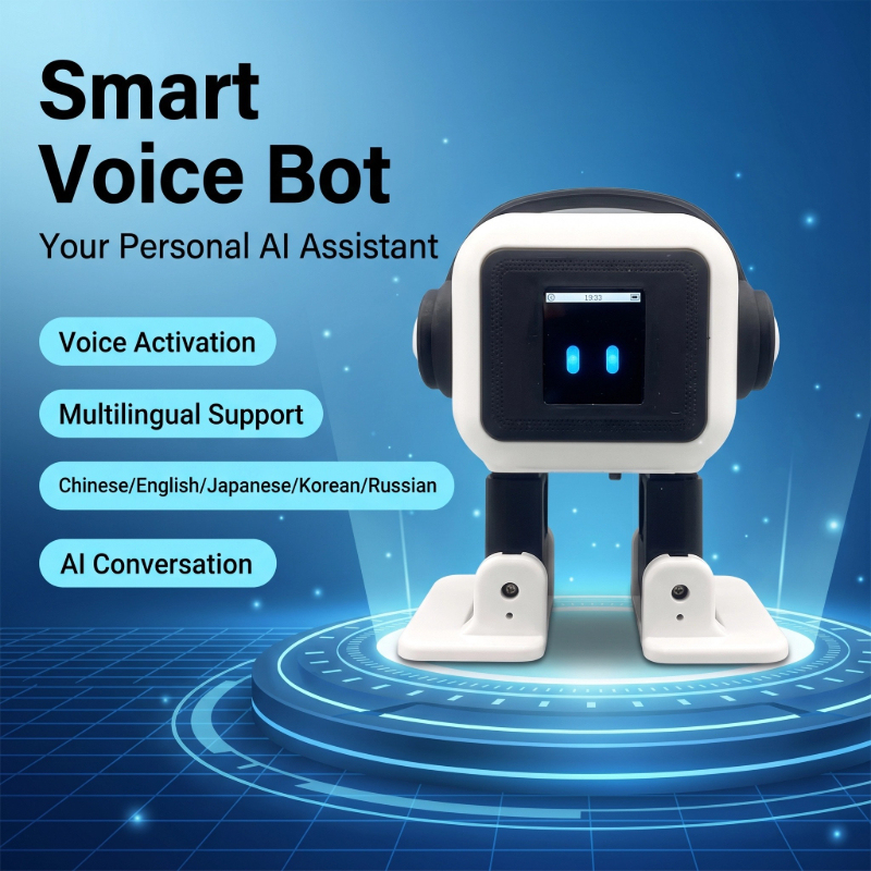 新しい AI デスクトップロボットスマートインタラクティブトーキングダンスロボットおもちゃ子供のための音声ウェイクアップ声紋認識