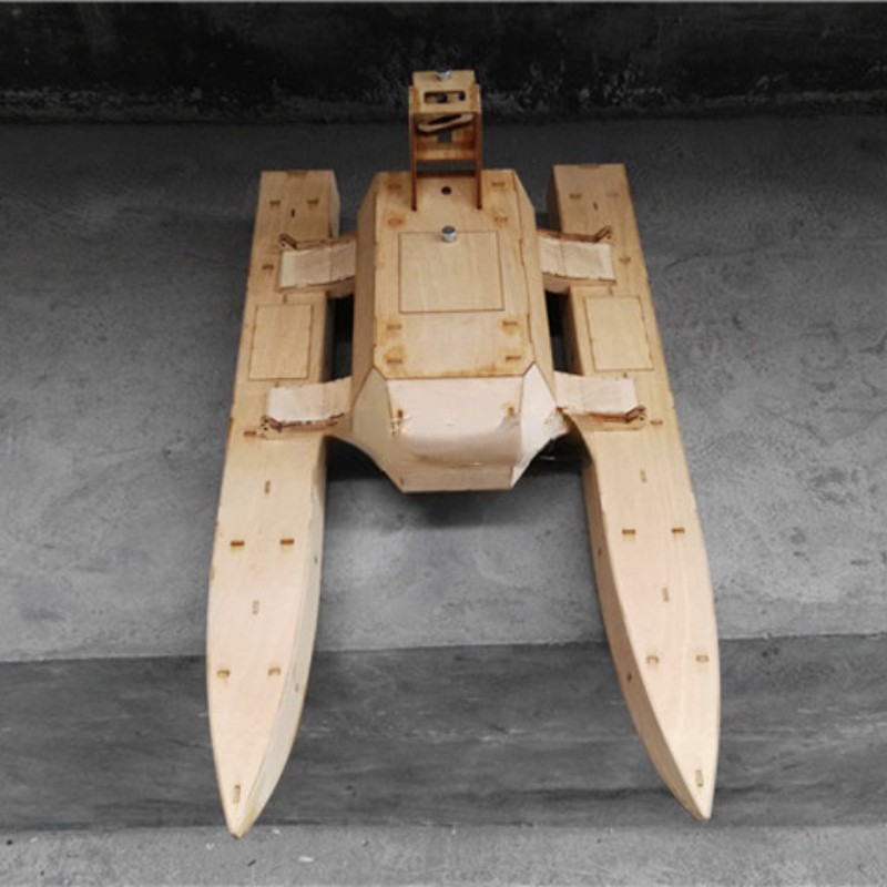 リモコン風力発電ツインボディモデル救助ボート釣りと巣作りボートモデル DIY 組み立てキット