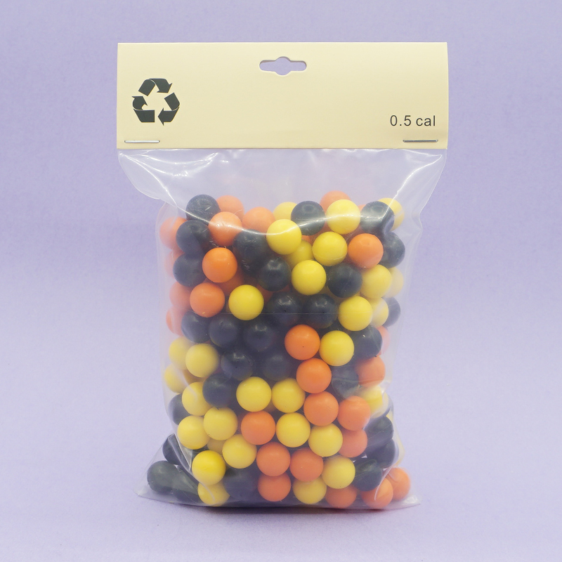 0.5cal 250 ラウンド再利用可能なペイントボール TPE プラスチック弾薬 Umarex T4E TR50 P2P HDP .50 Gen 2 ペレット CO2 ピストルトレーニングボール用