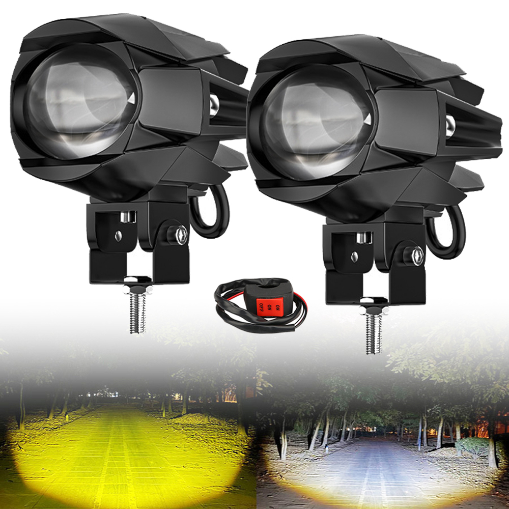 LED オートバイスポットライト 200 ワットヘッドライトフォグランプアクセサリーオフロード ADV GS UTV トラック支援ランプ補助ライト 12V 24V