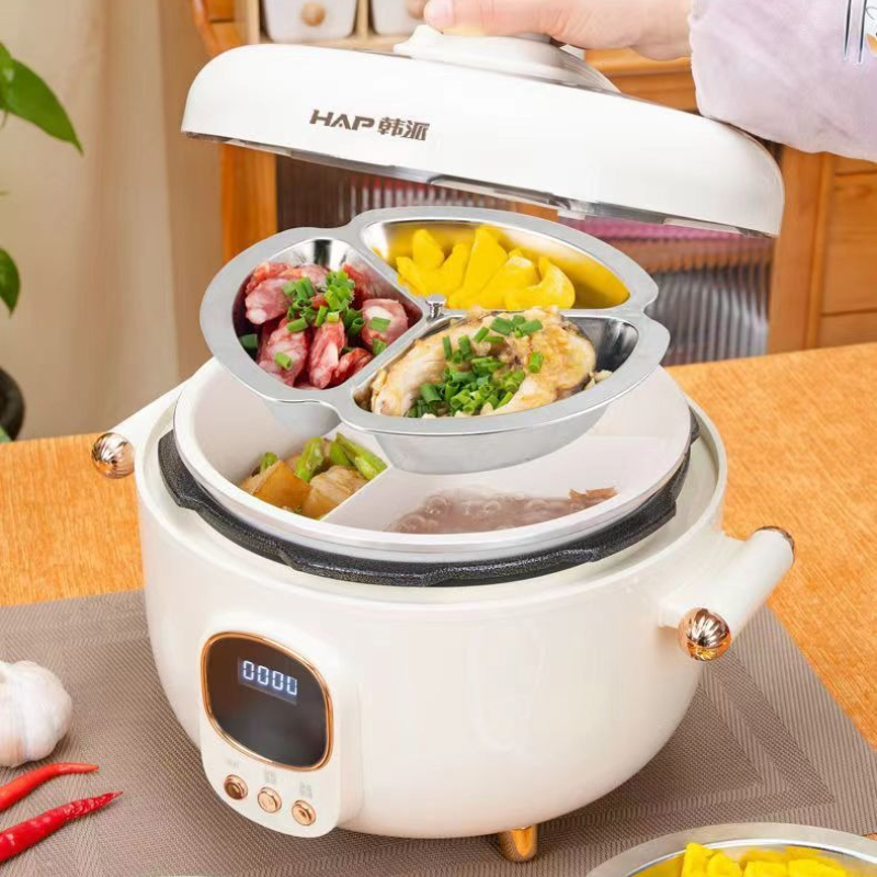韓国三室電気圧力鍋家庭用スマート高圧炊飯器鍋圧力鍋