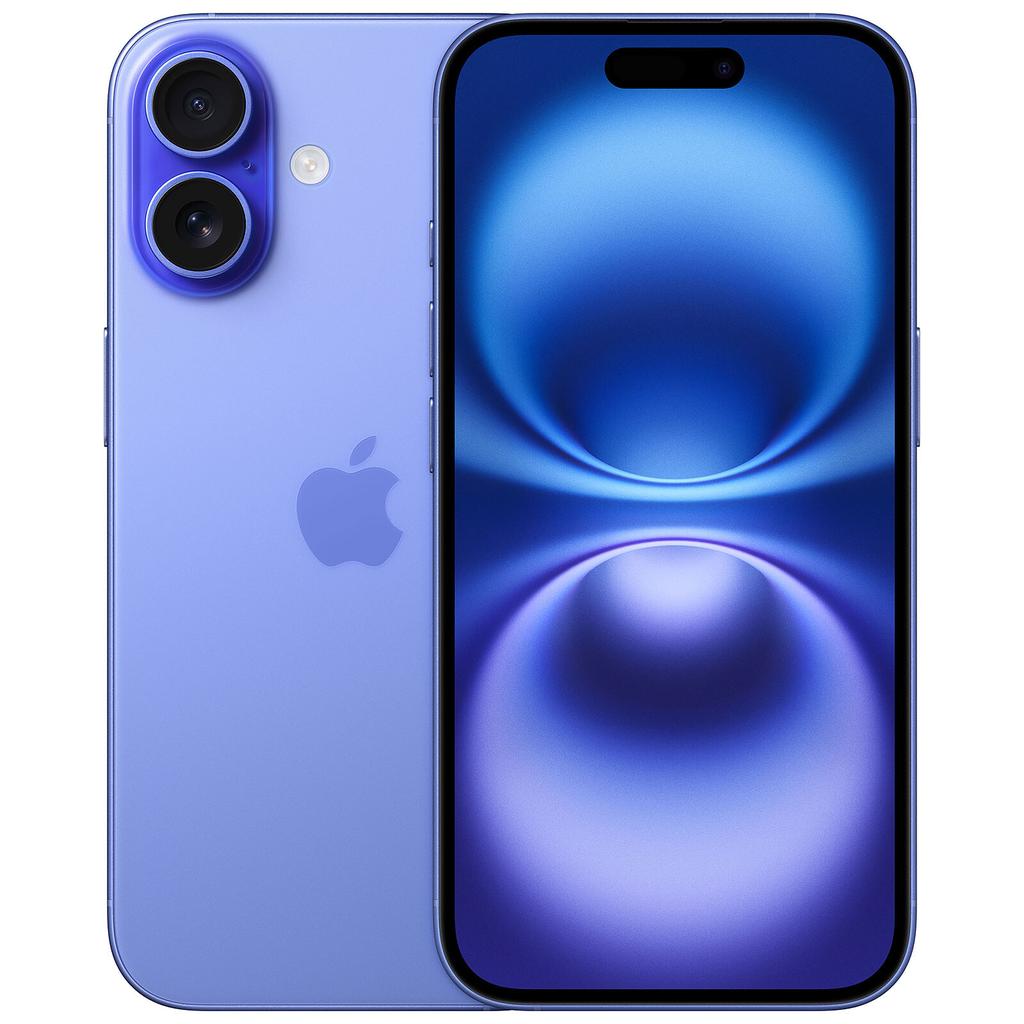 Apple / iPhone 16 / A3081 / ウルトラマリン / ロック解除 / ロック解除 / 128GB / グレード 3 - 充電ケーブル付き