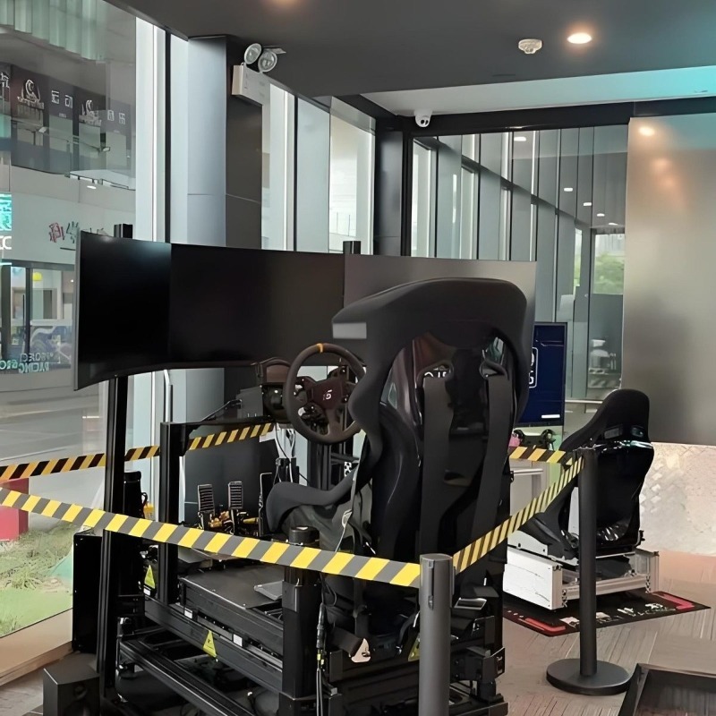高性能 6 軸レーシング エミュレータ セット、e スポーツ レーシング シミュレーション用に完全にアップグレードされた車の運転