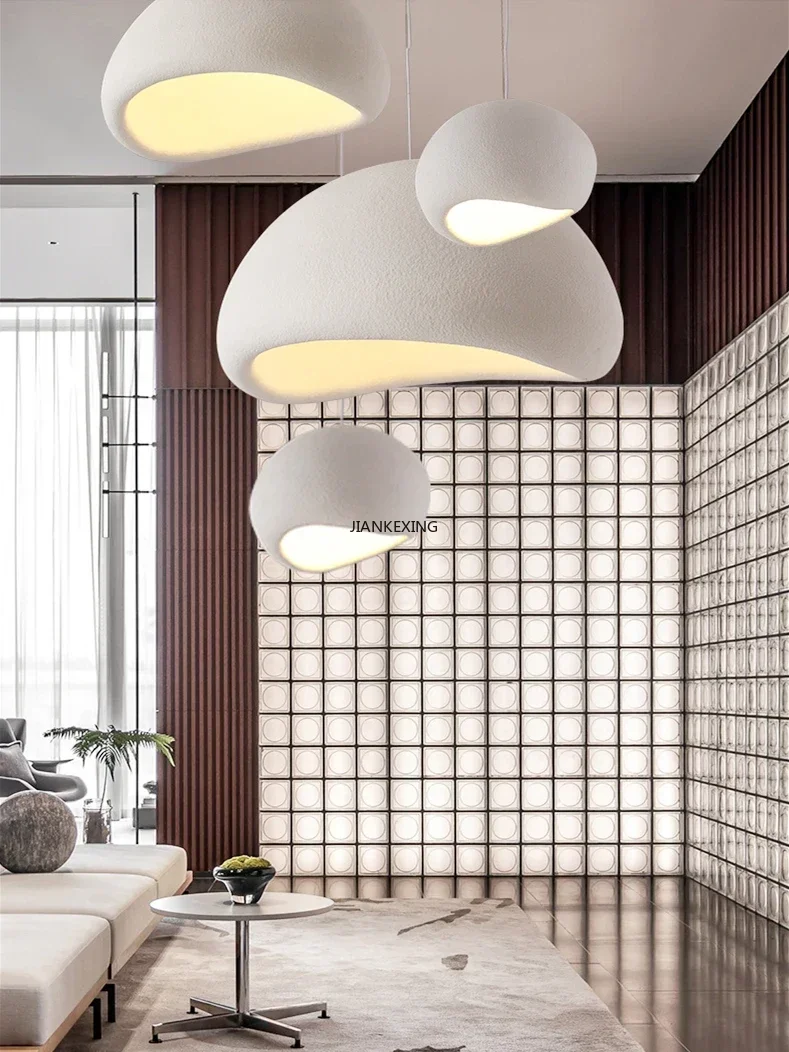 モダンな手作り侘び寂びレストランシャンデリア和風屋内ロフト LED サスペンションライトキッチンアイランドカフェペンダントランプ