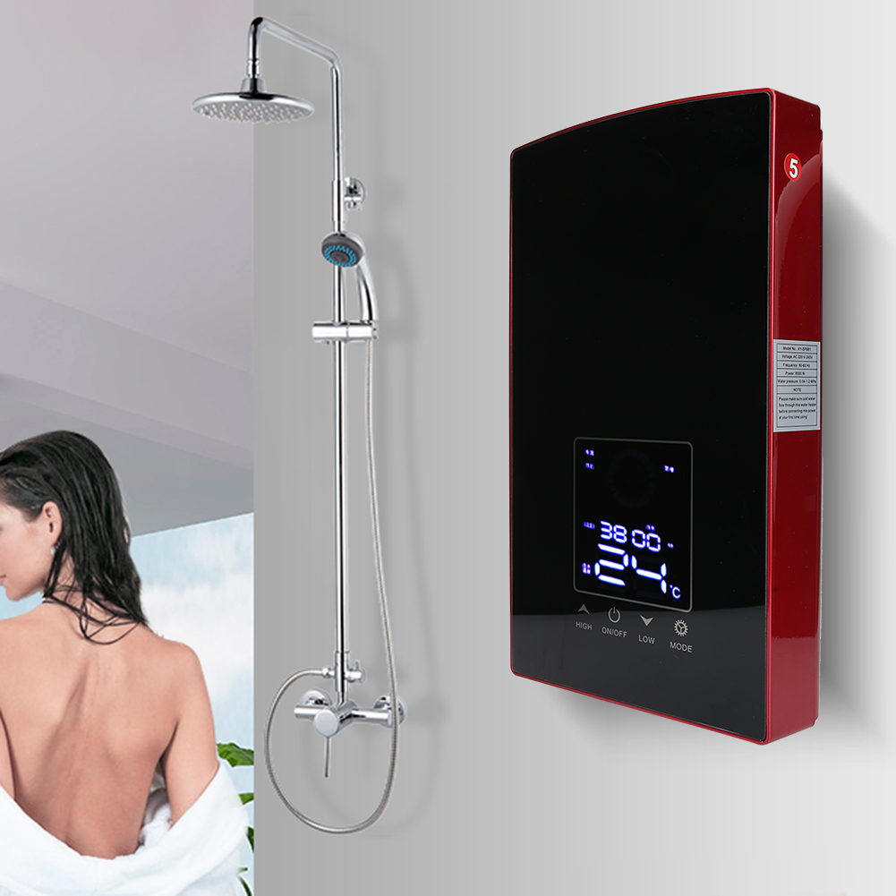 電気温水器給湯器壁掛け音声制御家庭用インスタント電気温水器浴室入浴用 220‑240V