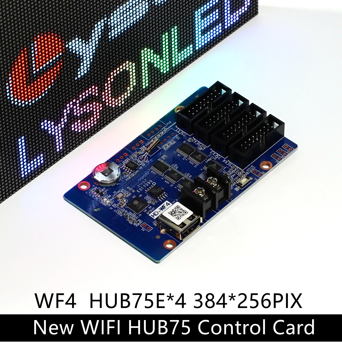 HuiDu HD-WF4 WIFI HUB75 ポート LED ディスプレイモジュールコントロールカード携帯電話通信ワイヤレス