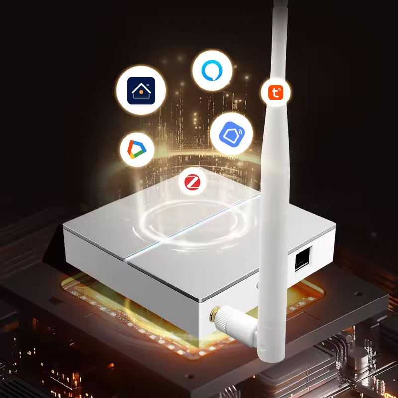 Tuya Zigbee3.0 スマート有線ゲートウェイ ハブ 信号アンテナ付き スマート ホーム ブリッジ、Yandex アリス Alexa Google ホーム用スマート ライフ アプリ