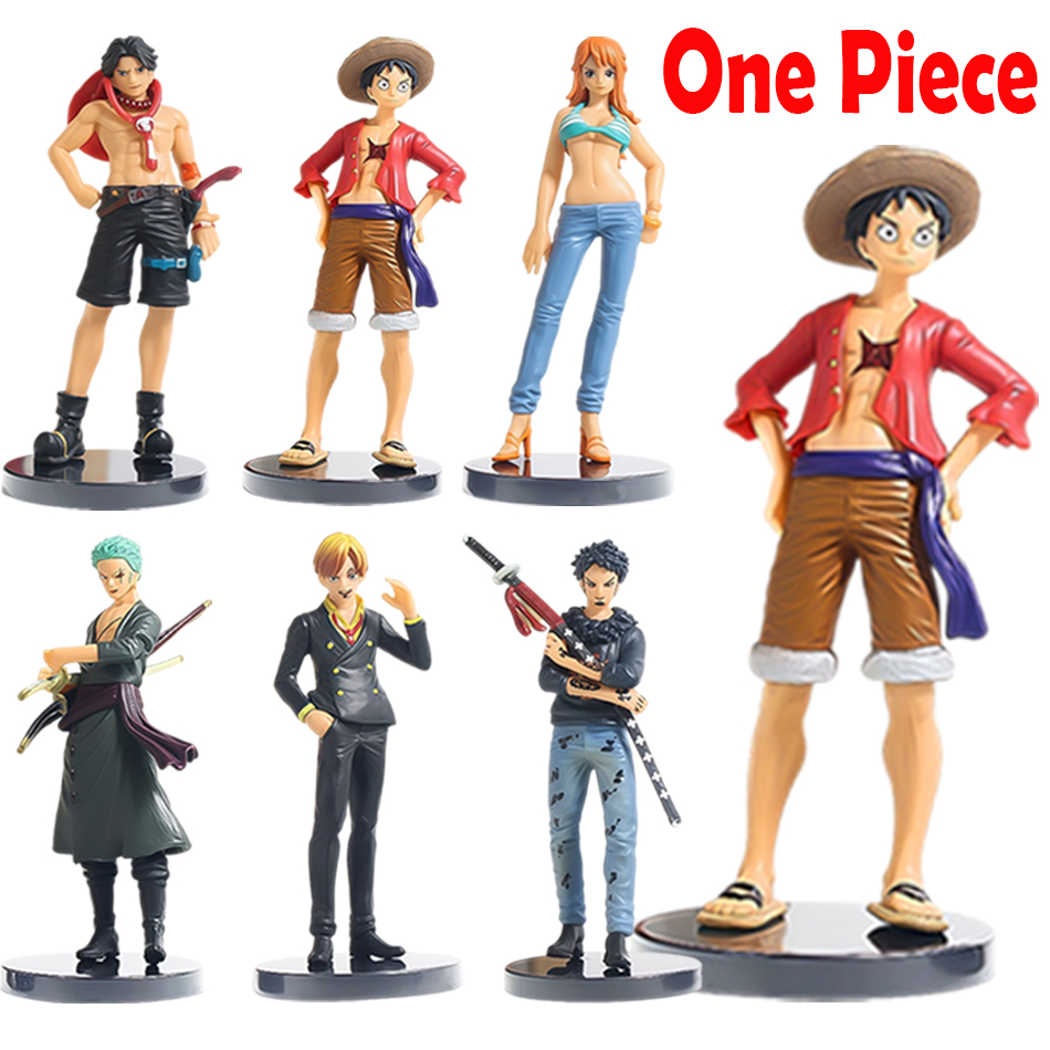 6 個アニメワンピースフィギュアルフィエースソロンメイサンジアクションモデル Pvc デスクトップ像飾りコレクションデスクトップおもちゃギフト
