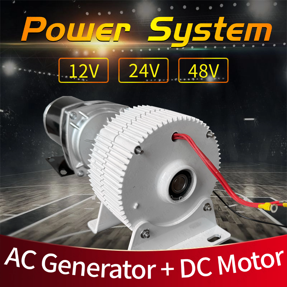 12V 24V 48V 3 相 AC 永久磁石発電機黒 DC 削減モーター 8000 ワット新エネルギー発電機削減モーター