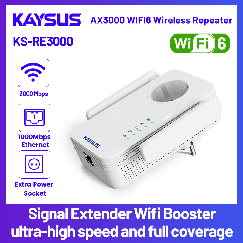 AX3000 デュアル バンド WiFi 6 リピーター シグナル ブースター 5G