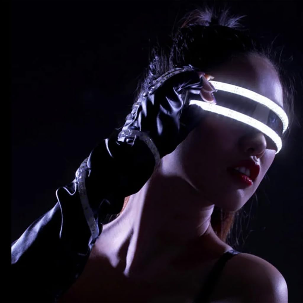 卸売 LED バイザーメガネクールカーニバル新年点滅サングラス少年少女コスプレメガネパンクサングラスグロー眼鏡