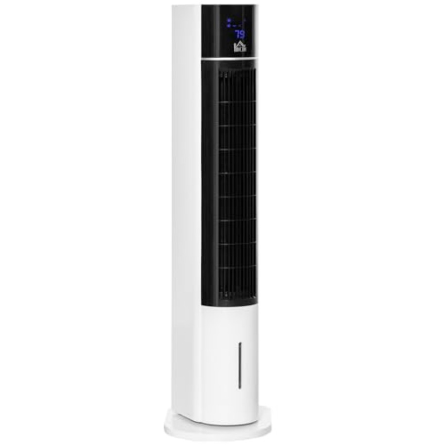 42 ホームオフィス用 3-in-1 蒸発空気クーラー、加湿器と氷冷ファン付きの白いプラスチックユニット、52 振動、3 mod