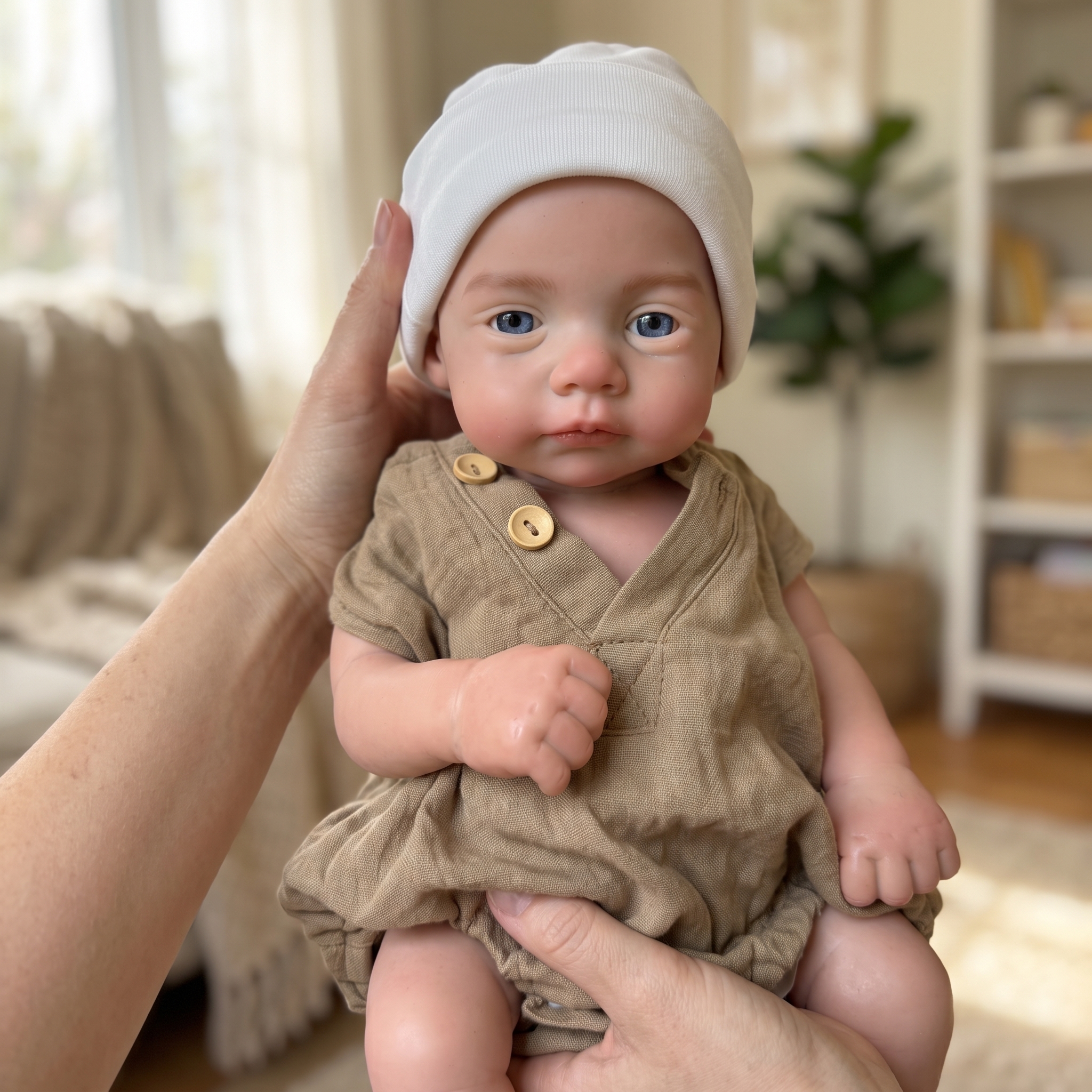 1 Pc 18 Inch Awake Bebe Silicone Newborn Baby Doll Cute Pеборн Doll Reborn Baby