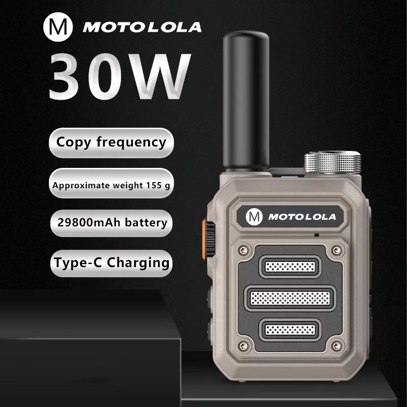 Motolola 2個ミニトランシーバーポータブル双方向ラジオセットトランシーバーラジオトランシーバー長距離 COD